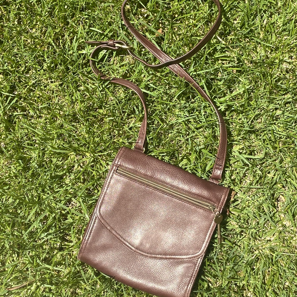Fossil 75082 Brown Crossbody Bag - Genuine Leather